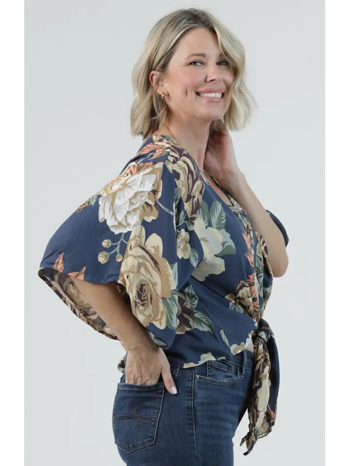 The Indigo Floral Blouse
