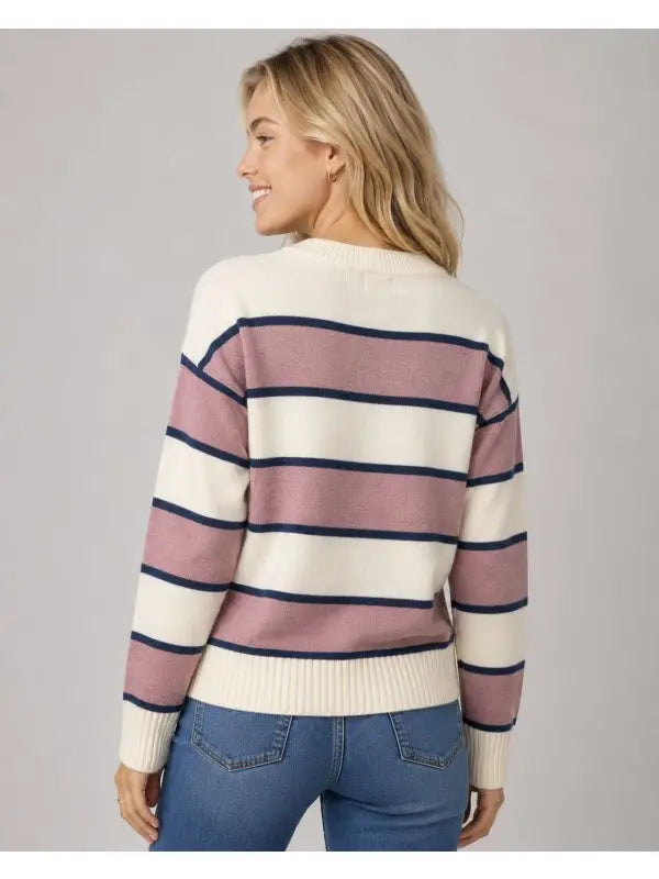 Stripe Crewneck Knit