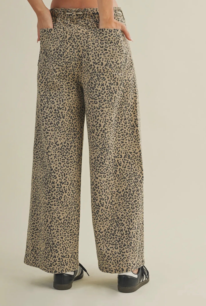 The Leopard Wide Leg