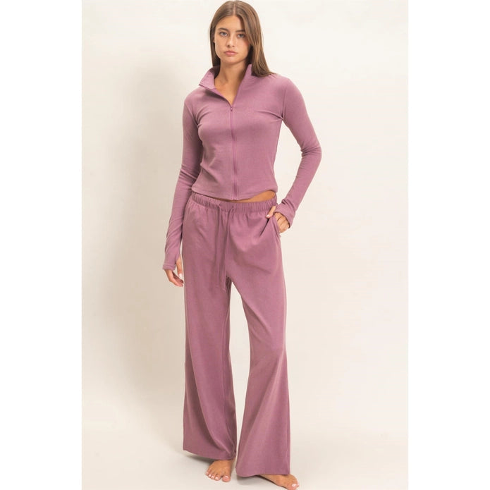 The Plum Wide Leg