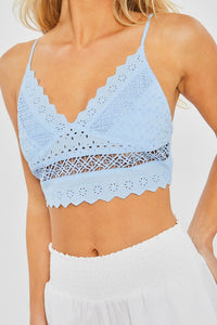 Cotton Eyelet Bralette