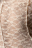 The Sadie Sheer Lace Top - Nude