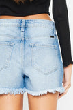 High Rise Denim Short