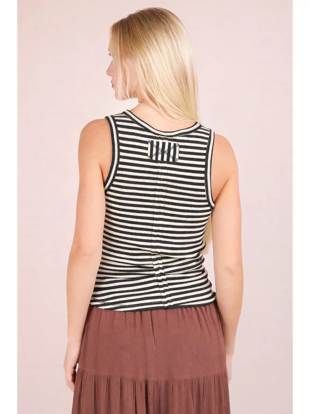 Ribbed Stripe Tank