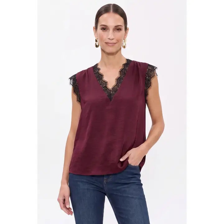 The Lilla Blouse - Wine