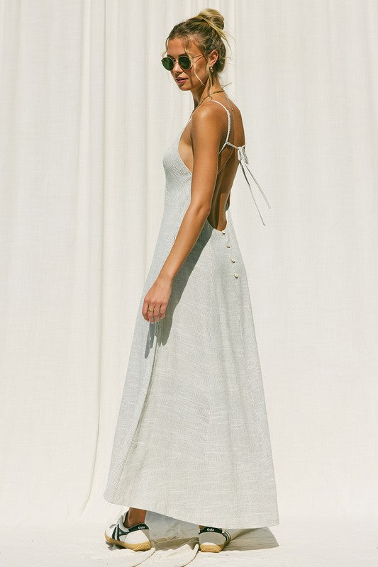 The Sadie Stripe Linen Maxi