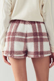 Checkered Fleece Shorts