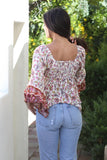 Paisley Print Blouse