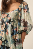 Floral Chiffon Babydoll