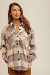 Brushed Plaid Shacket