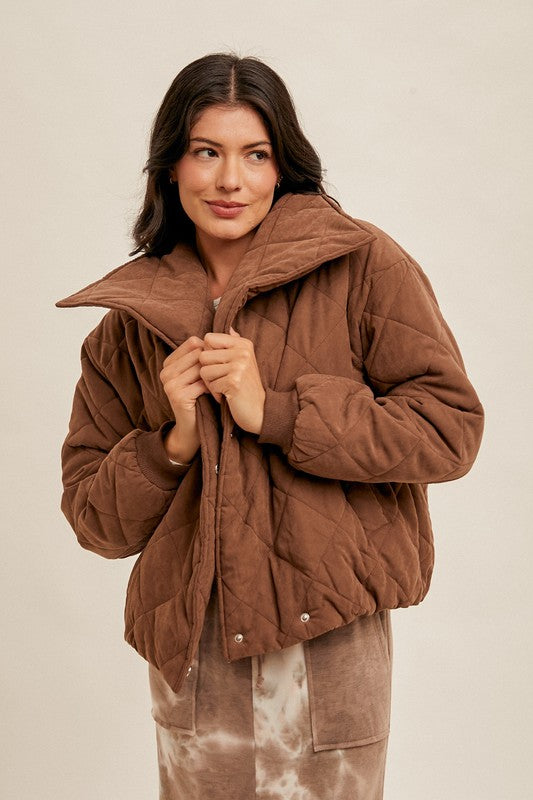 Cocoa Quilted Coat