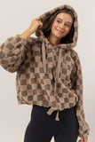 Sherpa Checkered Hoodie