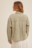 Dusty Olive Crop Jacket