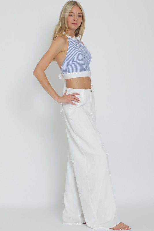 The Santorini Linen Pant