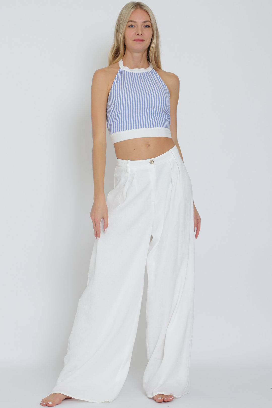 The Santorini Linen Pant
