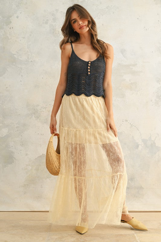 Nautical Crochet Crop
