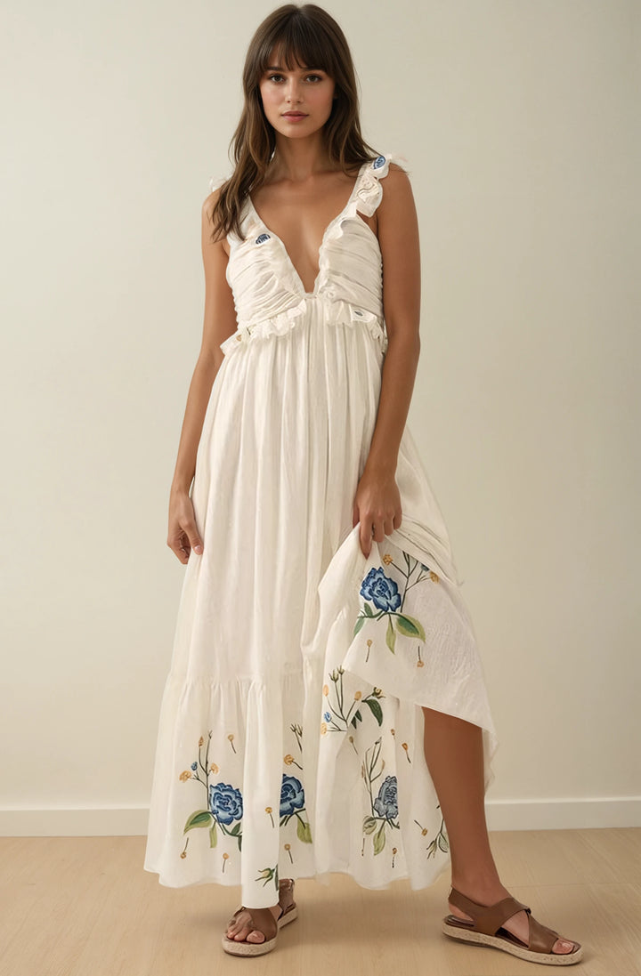 The Emmie Embroidered Maxi