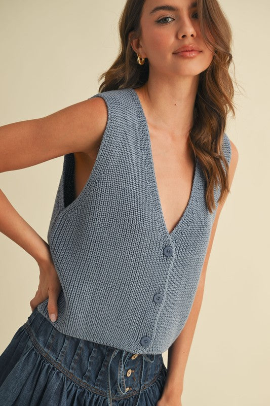 Denim Blue Knit