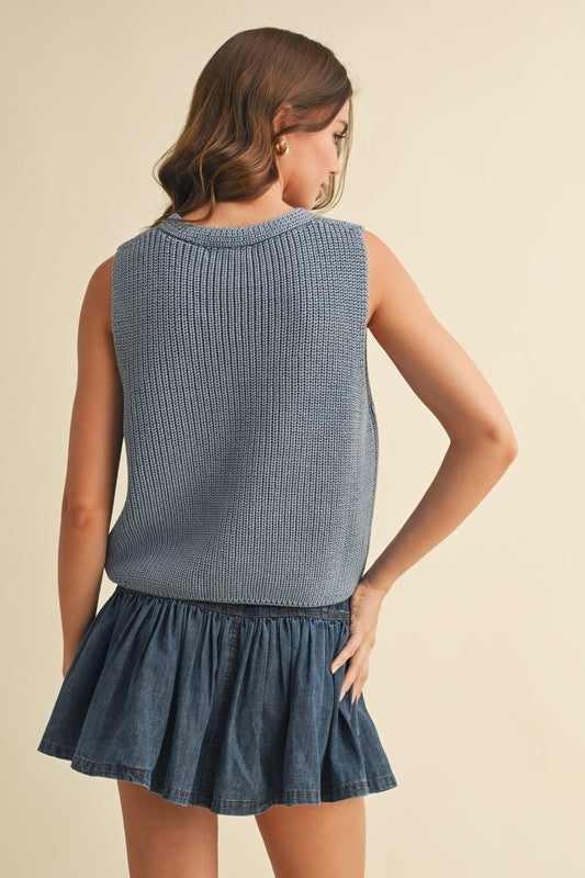 Denim Blue Knit
