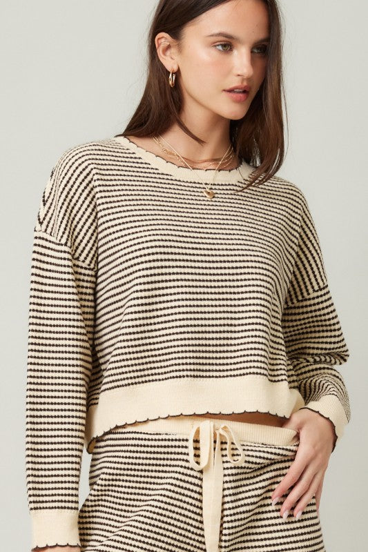 Textured Knit Top