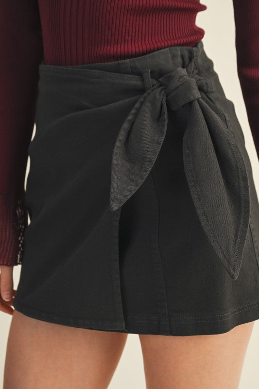 Washed Mini Skirt