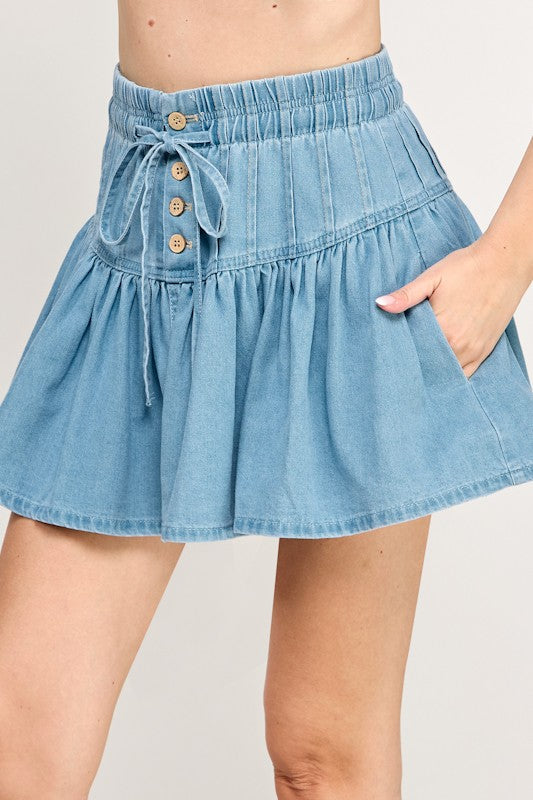 The Piper Denim Skirt