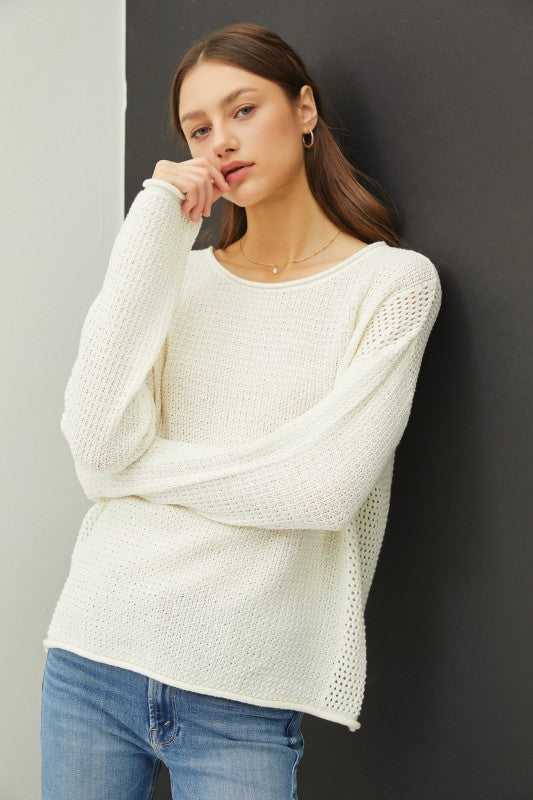 Waffle Knit Sweater