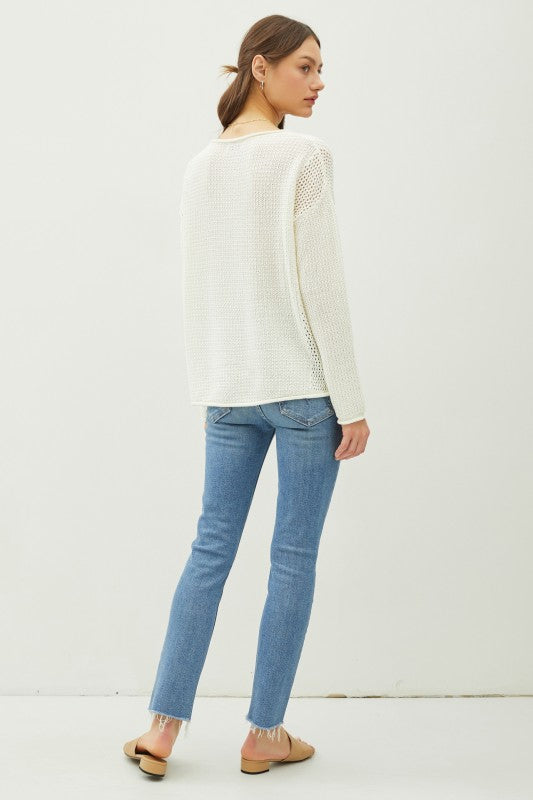 Waffle Knit Sweater