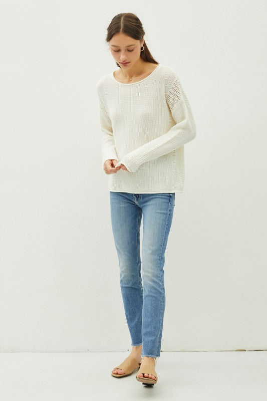 Waffle Knit Sweater