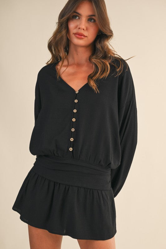 The Lila Linen Romper