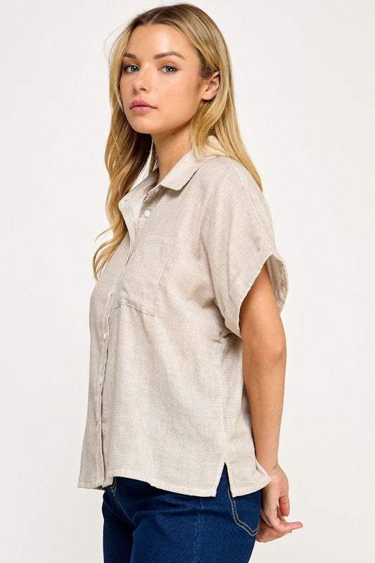 The Grid Line Blouse