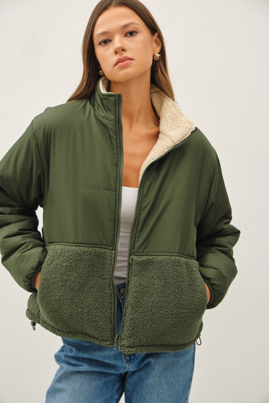 The Reversible Sherpa - Olive