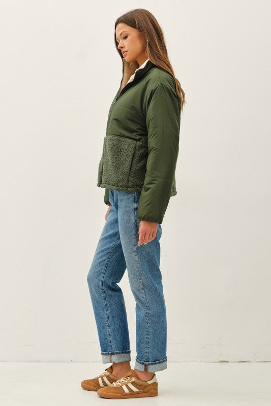 The Reversible Sherpa - Olive