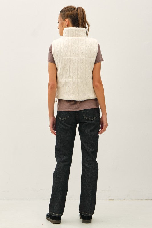 Cable Knit Puffer