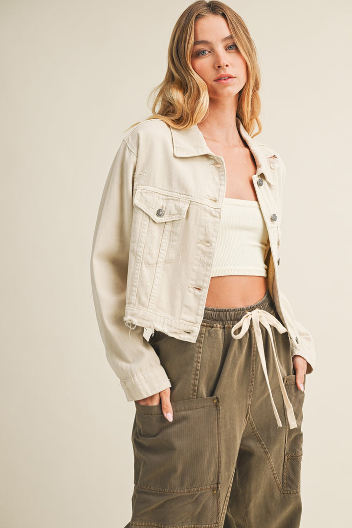 Snow White Denim Jacket