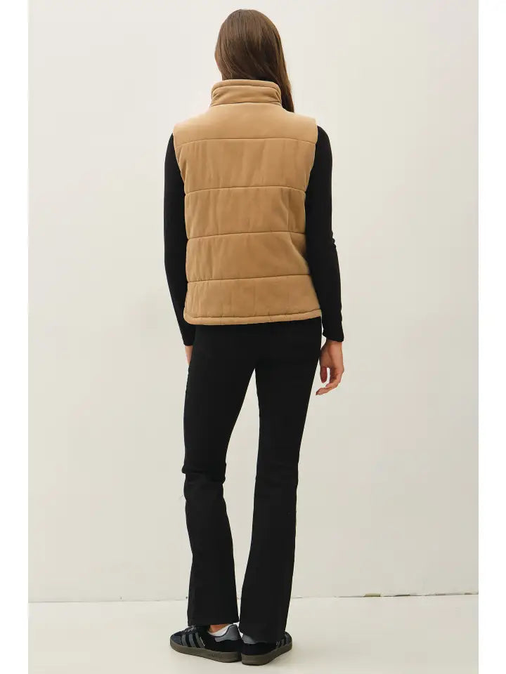 Corduroy Puffer Vest