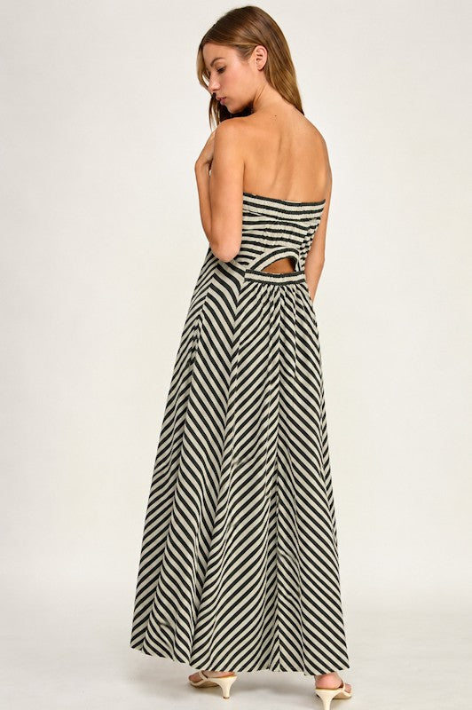 Stripe Knit Tube Dress