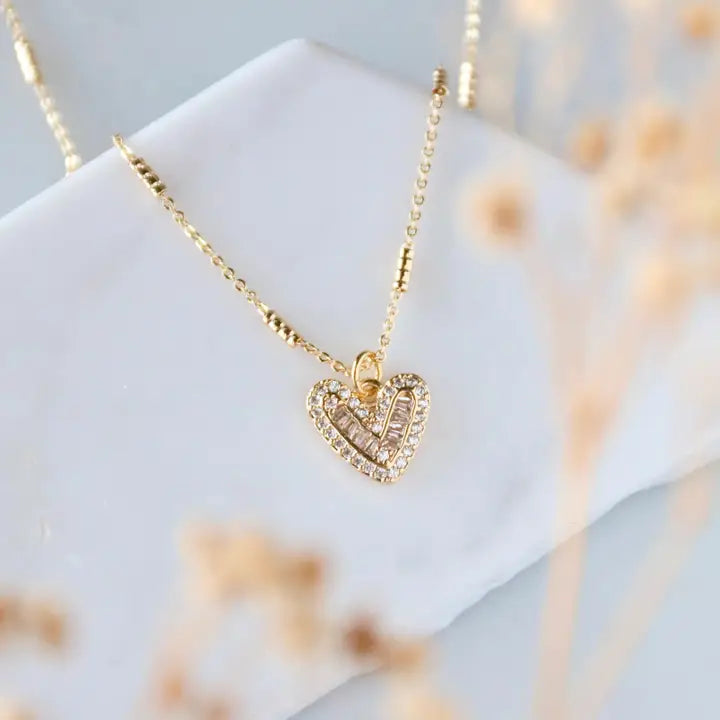The Bling Heart Necklace
