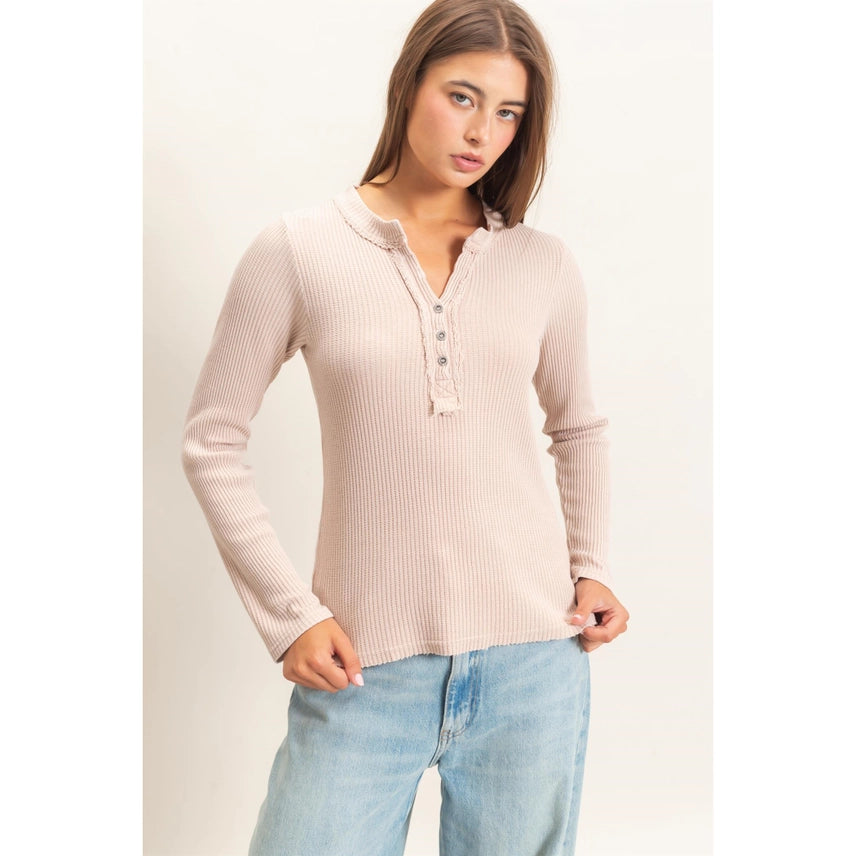 Mineral Washed Henley