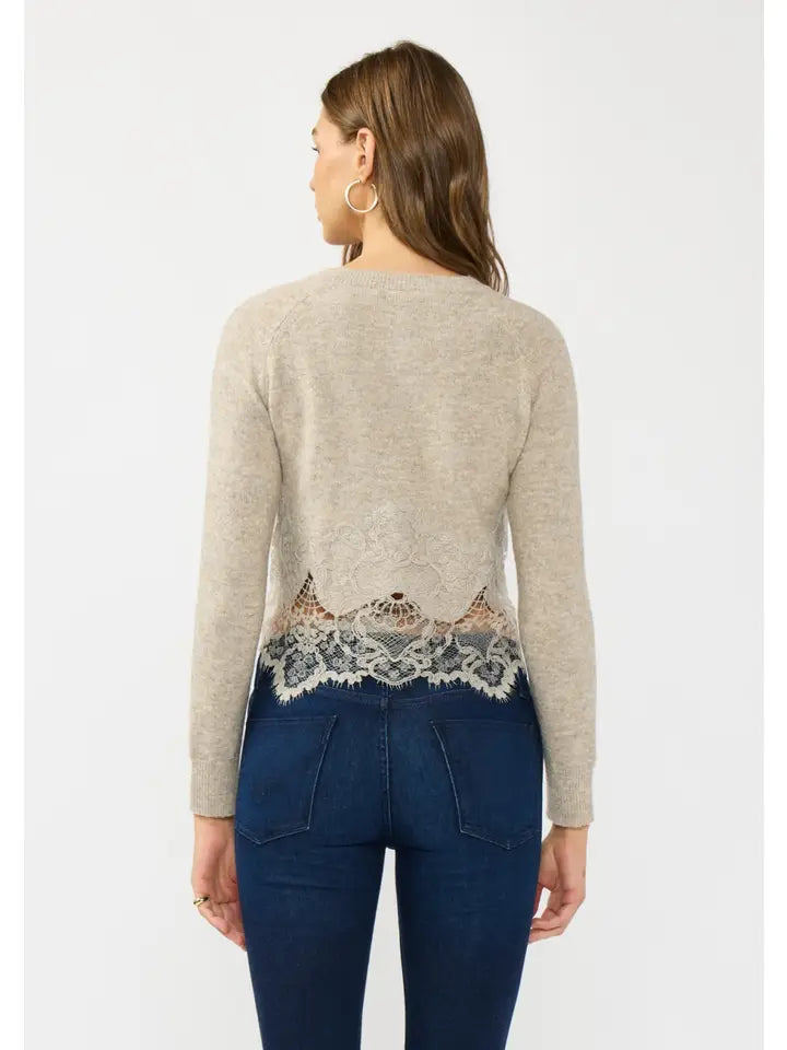 Lace Trim Cardigan