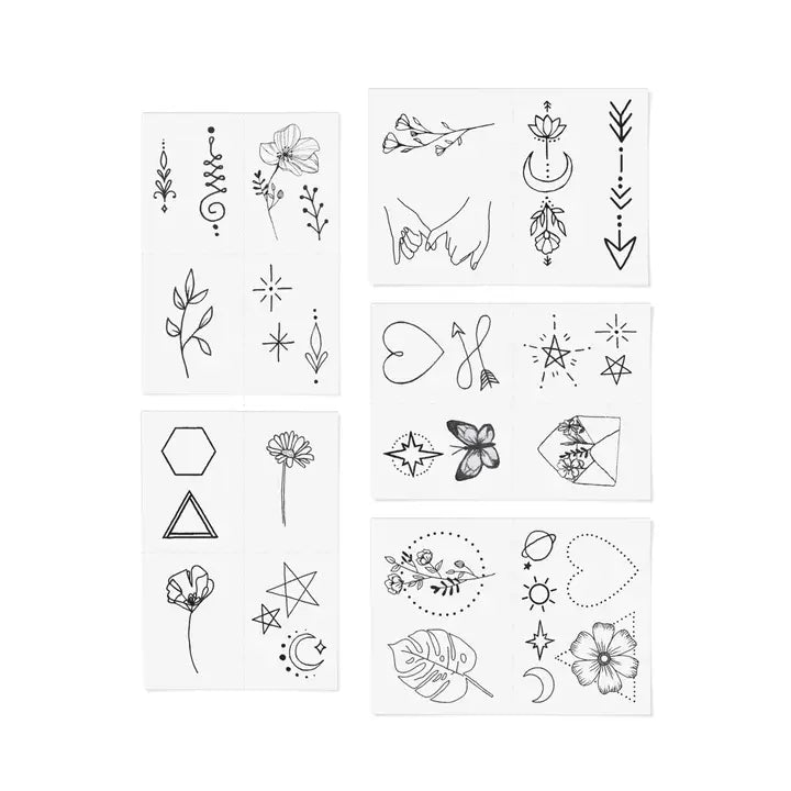Inked by Dani Temporary Tattoo Set