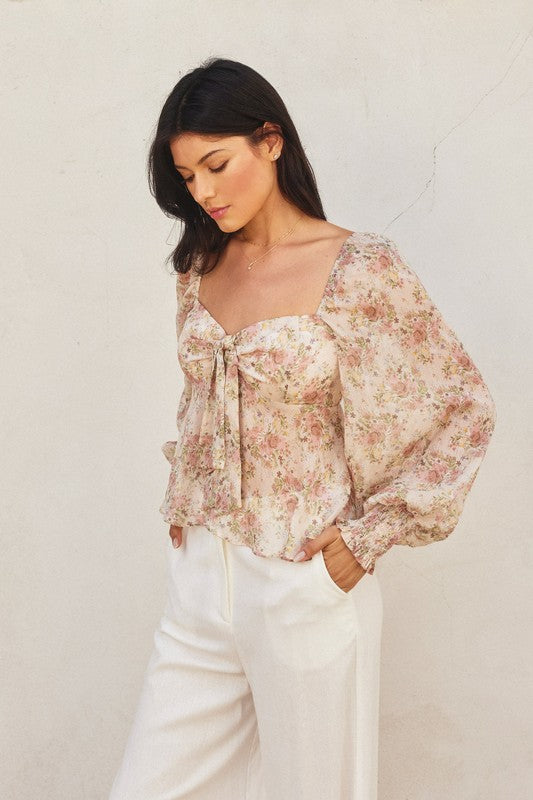 Floral Chiffon Blouse