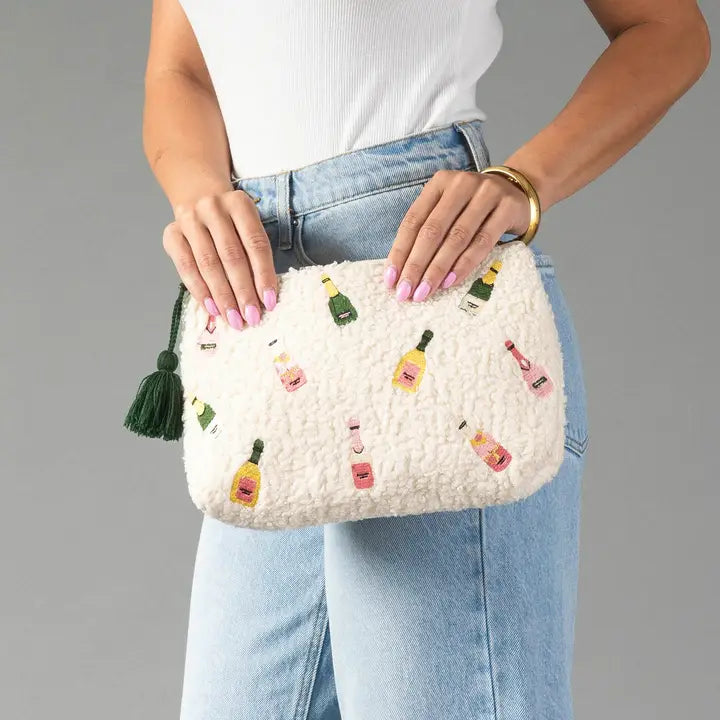 Champagne Bottles Travel Pouch
