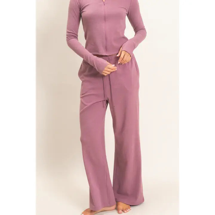 The Plum Wide Leg