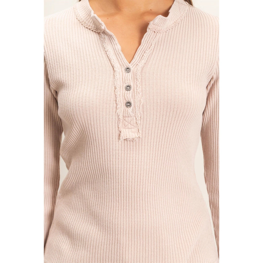 Mineral Washed Henley