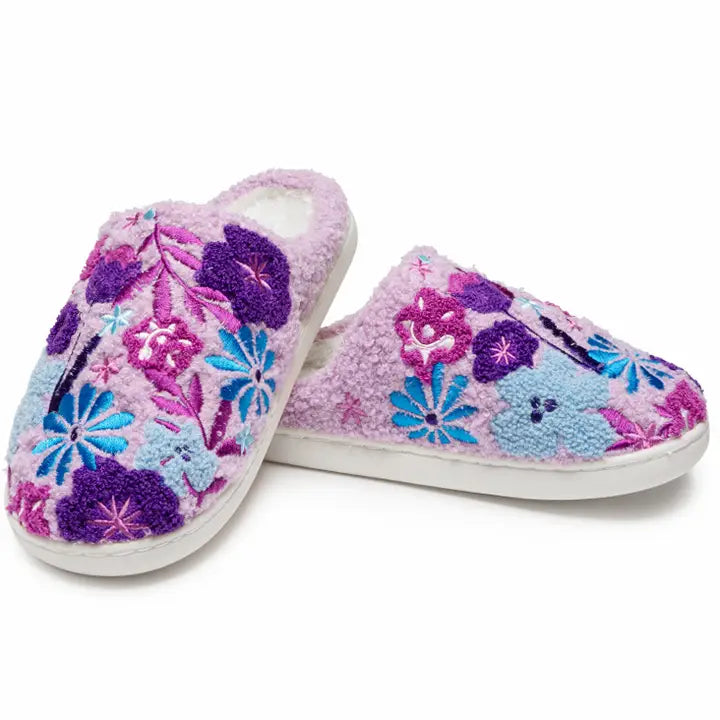 Purple Bloom Slippers