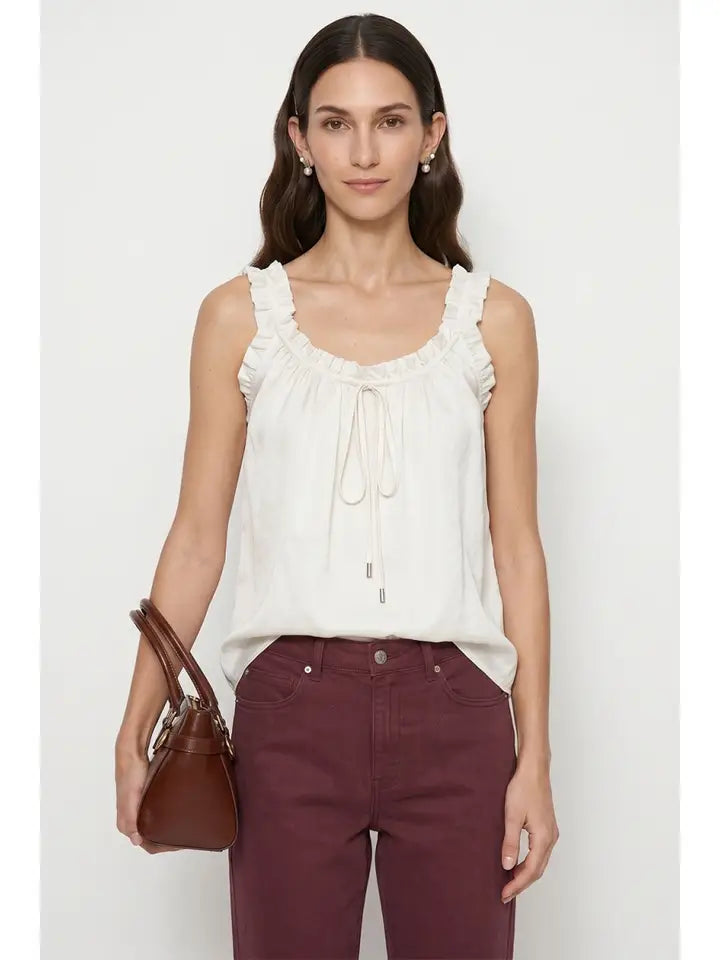 Ruffle Trim Tank