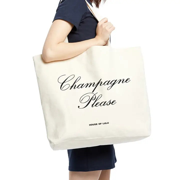 Champagne Please Tote