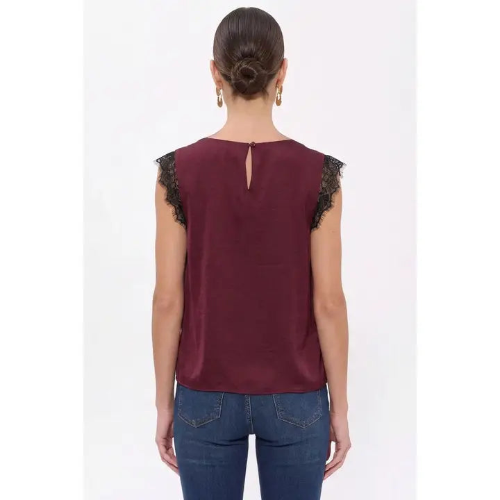 The Lilla Blouse - Wine