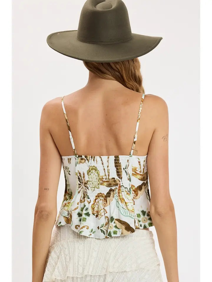Seaside Olive Crop Top
